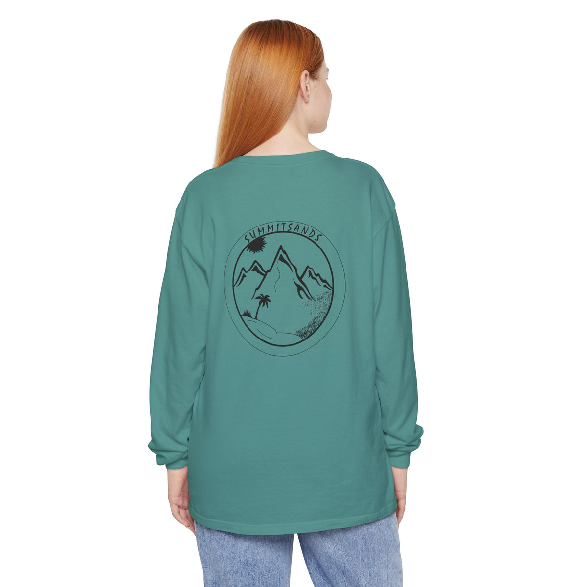 Sunset Sands Mountain Graphic Long Sleeve T-Shirt