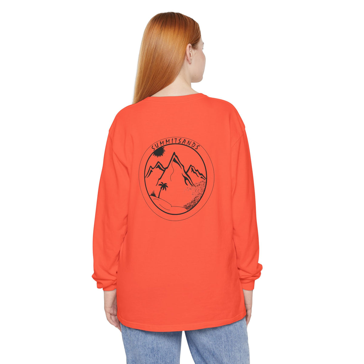 Sunset Sands Mountain Graphic Long Sleeve T-Shirt