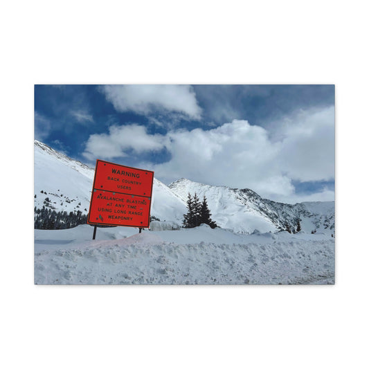 Avalanche Warning Canvas