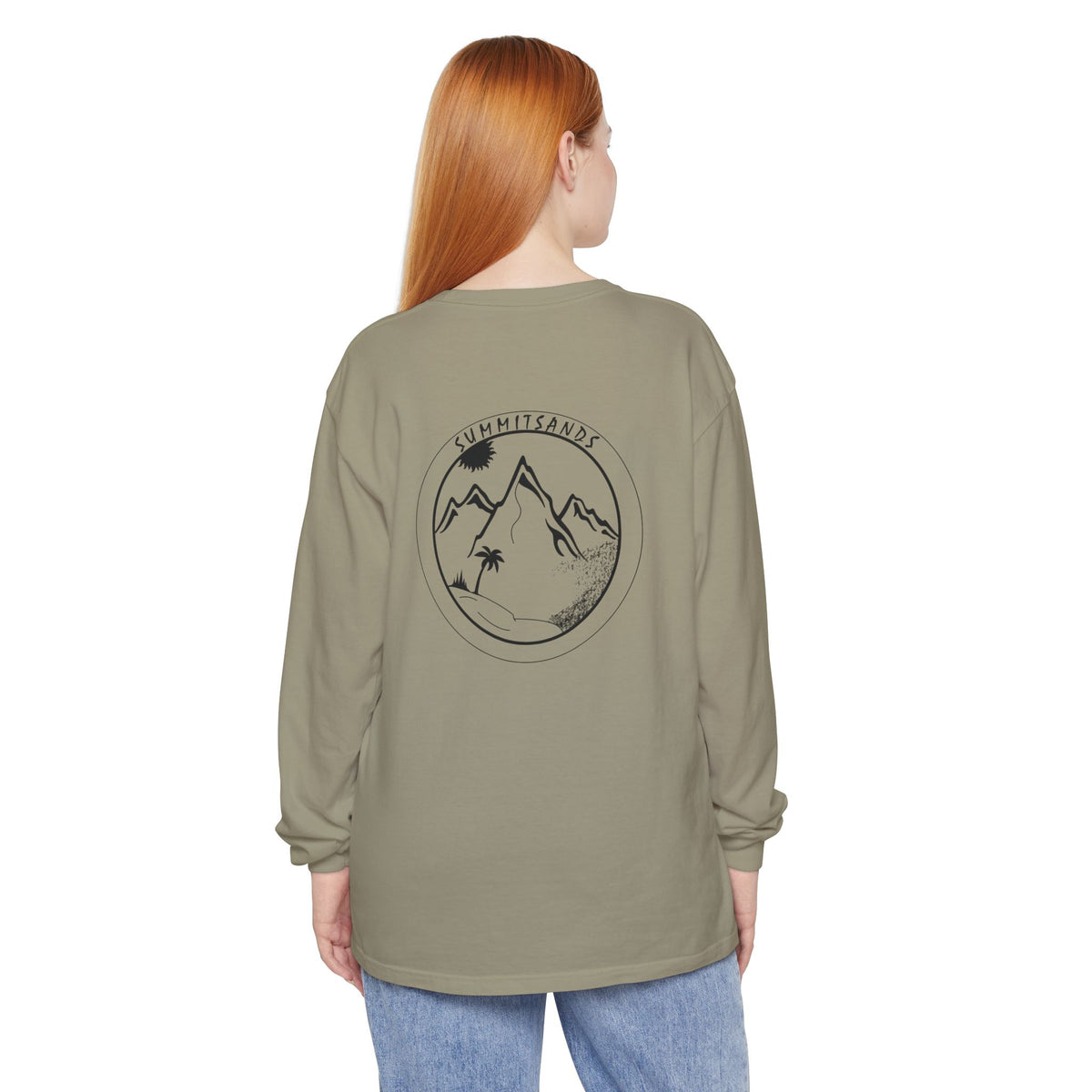 Sunset Sands Mountain Graphic Long Sleeve T-Shirt