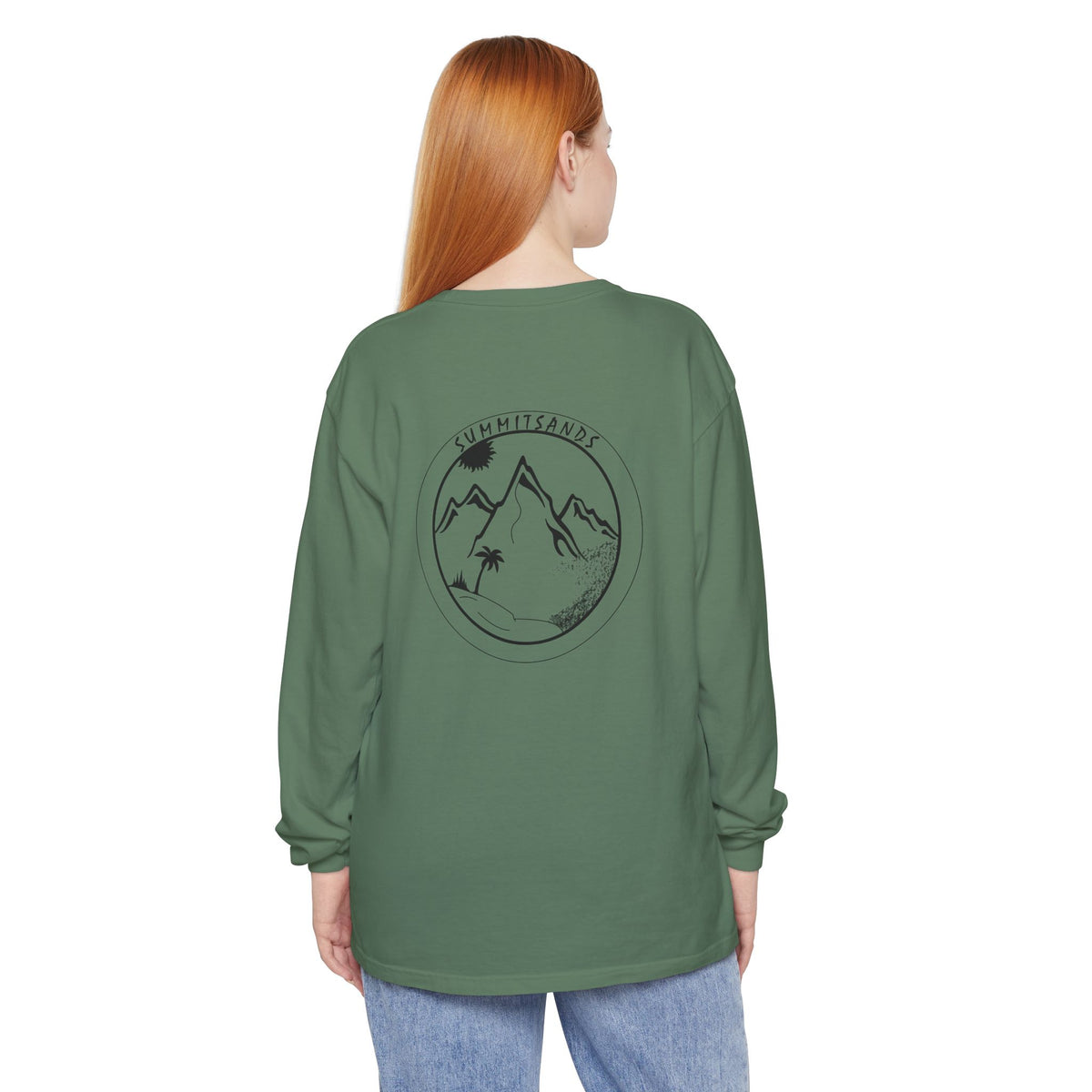 Sunset Sands Mountain Graphic Long Sleeve T-Shirt