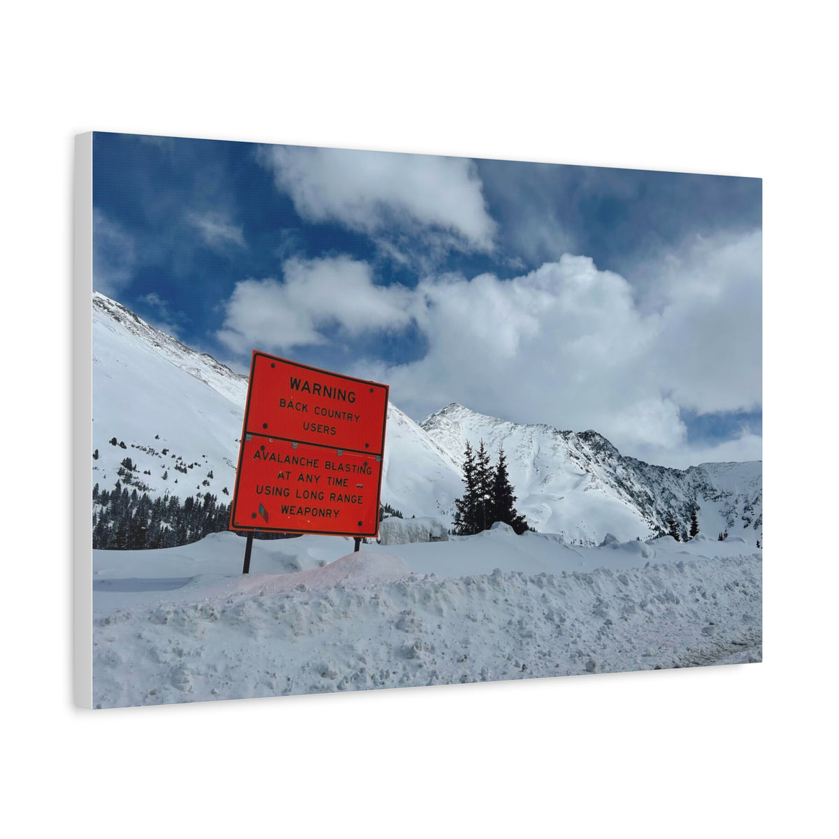 Avalanche Warning Canvas