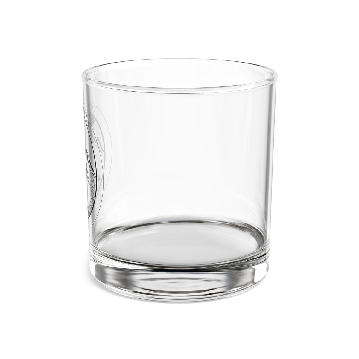 Mountain-Engraved Rocks Glass