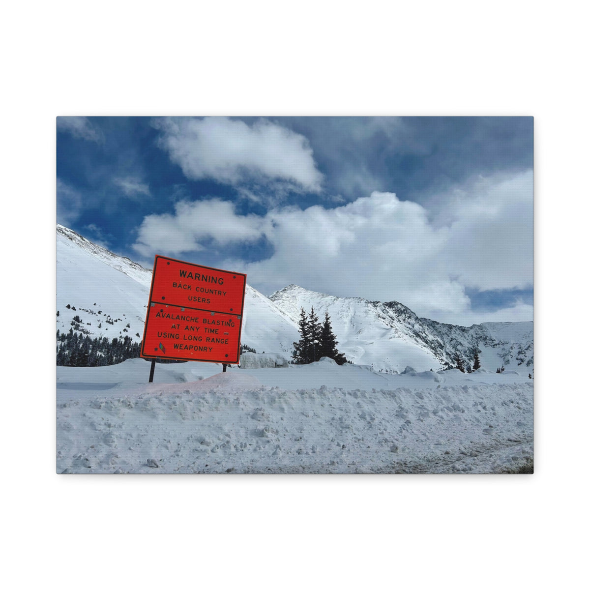 Avalanche Warning Canvas