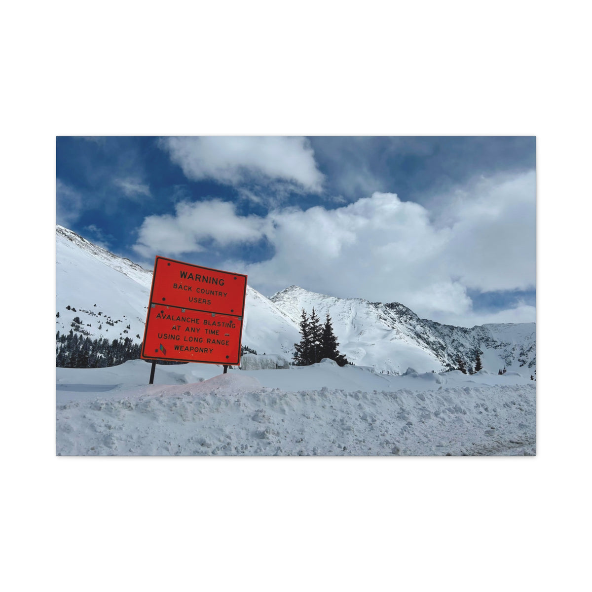 Avalanche Warning Canvas
